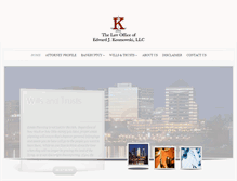 Tablet Screenshot of kosmowskilaw.com